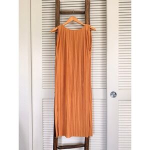 knee length dresses for ladies Black Linen Cami Dress, Linen Maxi Dress Black main image 1